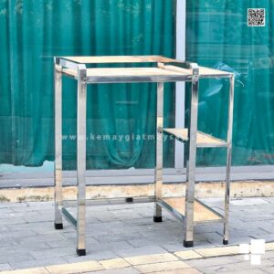Hình ảnh kệ máy giặt máy sấy 2 tầng Inox 304 mở rộng KMGI-02 cao cấp giao cho khách hàng tại Ecopark