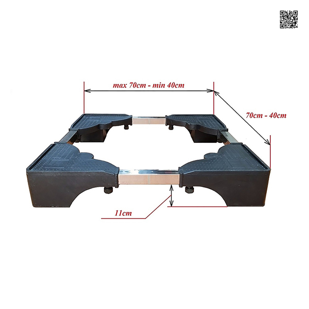 Kích thước thực tế chân kệ máy giặt đa năng CK-01